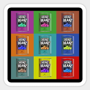 Beans of many colours Sticker